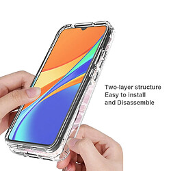 Coque en TPU anti-chute, transparent pour votre Xiaomi Redmi 9C/9C NFC - fleur mauve