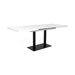 Acheter Mes Table à manger extensible 120/200 cm blanc et noir - KADROK