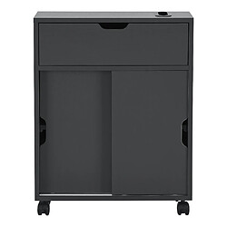 Acheter Helloshop26 Meuble de rangement pour salle de bain 67 x 52 x 17 cm à portes coulissantes gris foncé 03_0006852