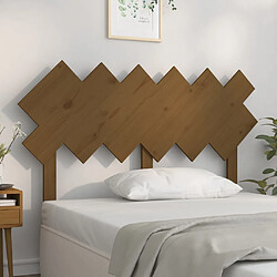 vidaXL Tête de lit Marron miel 132x3x81 cm Bois massif de pin