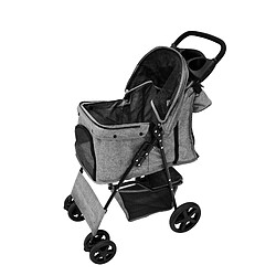 Monstershop Poussette pour Animal de Compagnie et Sac Caddy – Gris tissé