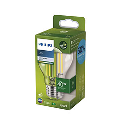 Ampoule filament led standard PHILIPS Classe A 40W E27 blanc froid