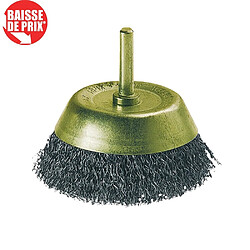 Brosse Wolfcraft métallique soucoupe diamètre 75 mm 9931032