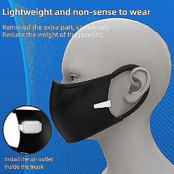 Acheter Ventilateur De Masque à Clipser Refroidissant Le Refroidisseur D'Air Muet De Ventilateur Électrique Portatif Rechargeable d'Usb Blanc Pour l'Extérieur