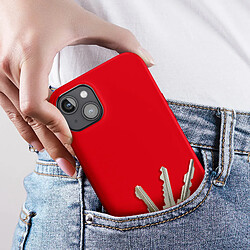 Avis Avizar Coque pour iPhone 15 Plus Semi-rigide Soft-touch Fast Cover Rouge