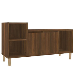 vidaXL Meuble TV Chêne marron 100x35x55 cm Bois d'ingénierie