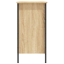 Maison Chic Armoire à Chaussures,Meuble de Rangement à Chaussures chêne sonoma 100x35x70cm bois d'ingénierie -MN36530 pas cher