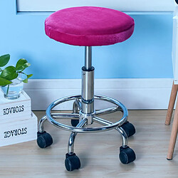 Avis Housse De Siège De Chaise De Salle à Manger De Mariage Extensible En Velours Doux Rose Rouge