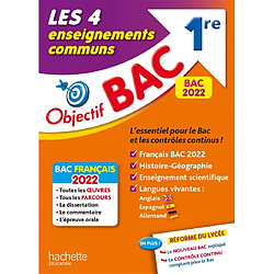 Les 4 enseignements communs 1re : bac 2022 - Occasion