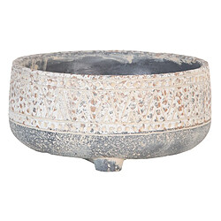 BigBuy Garden Cache-pot Gris Ciment 25 x 25 x 12 cm