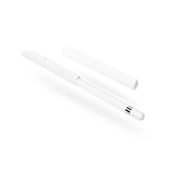 YP Select Support de poignée en silicone et accessoires de boîtier de manche en peau pour Apple Pencil Blanc