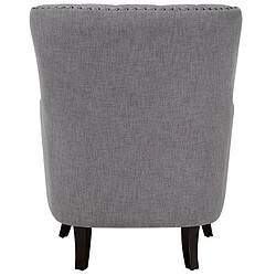 Beliani Fauteuil VIBORG II Tissu Gris clair pas cher