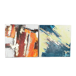 Cadre DKD Home Decor S3018383 Abstrait Moderne (99,5 x 3,5 x 99,5 cm) (2 Unités)