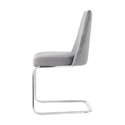 Avis ComfortXL Lot De 2 Chaises De Salle À Manger En Velours Gris