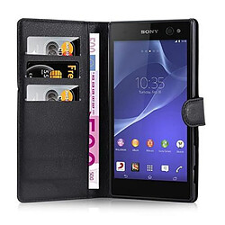 Cadorabo Coque Sony Xperia C3 Etui en Noir