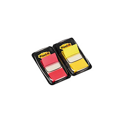 Post-it Marque-pages Index, 25,4 x 43,2 mm, rouge / jaune ()