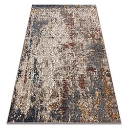 RUGSX Tapis NAIN Ornement vintage 7700 51922 beige bleu foncé terre cuite 120x170 cm