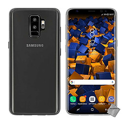 Htdmobiles Coque silicone gel fine pour Samsung Galaxy S9 Plus + film ecran - GRIS