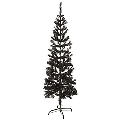 vidaXL Sapin de Noël étroit Noir 120 cm