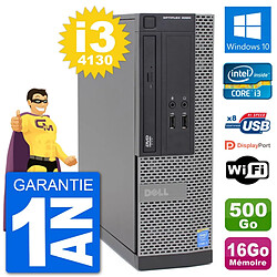 PC Dell Optiplex 3020 SFF i3-4130 RAM 16Go Disque Dur 500Go Windows 10 Wifi - Occasion