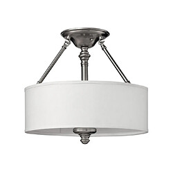 Elstead Lighting Plafonnier Sussex Nickel brossé