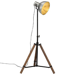 vidaXL Lampadaire 25 W argent vintage 75x75x90-150 cm E27