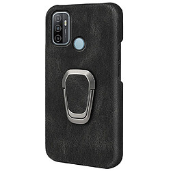 Coque en TPU + PU anti-chocs avec béquille, noir pour votre Oppo A53(2020)/A32 (2020)