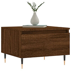 Avis Maison Chic Table basse,Table Console Table d'appoint, Table pour salon chêne marron 50x46x35 cm bois d'ingénierie -MN67071