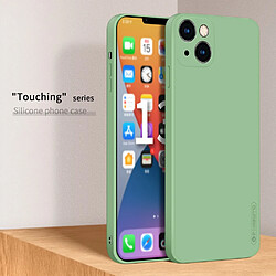 Coque en silicone, antichoc vert pour votre Apple iPhone 13 6.1 pouces