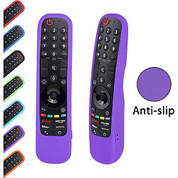 SANAG etui De Protection En Silicone Pour Lg Magique 2021 2022 Telecommande, Mr21Ga Mr21Gc Mr22Ga Mr22Gn, Housse Coque Pour Lg Telecommande, Antiderapage, Antisismique, Lavable(Violet) pas cher