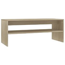 Maison Chic Table basse,Table Console Table d'appoint, Table pour salon Chêne sonoma 100 x 40 x 40 cm Aggloméré -MN24555