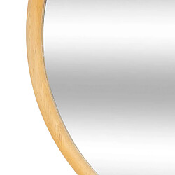 Avis Atmosphera, Createur D'Interieur Miroir rond en bois - Diam 55 cm - Marron