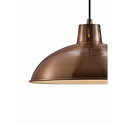 Luminaire Center Suspension Wellington Cuivre antique 1 ampoule 112cm pas cher