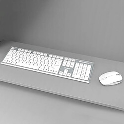 Jeu De Bureau D'ordinateur Sans Clavier Et Souris Ensemble Combiné Blanc