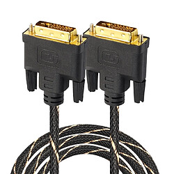 Wewoo Câbles DVI 24 + 1 Pin mâle vers DVI 24 + 1 Pin Adaptateur réseau 3m