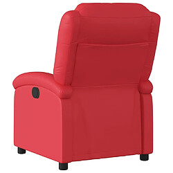 Acheter vidaXL Fauteuil inclinable Rouge Similicuir