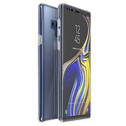 Avizar Coque Galaxy Note 9 Protection Silicone + Arrière Polycarbonate - transparent