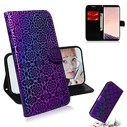 Wewoo Housse Coque Pour Galaxy S8 Plus couleur unie boucle magnétique coloré horizontale étui en cuir PU avec titulaire et fentes cartes et portefeuille et lanière violet