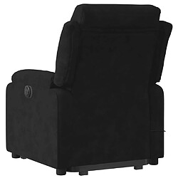 Acheter vidaXL Fauteuil inclinable de massage électrique noir velours