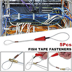 Acheter Ensemble de 5 Électricien Push Extracteurs Fil de Traction Poissons Bande Fixation Outil Électrique Câble Extracteur Fil de Filetage