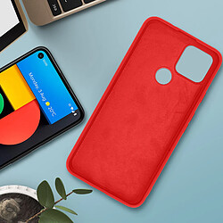 Acheter Avizar Coque Google Pixel 4A 5G Silicone Semi-rigide Finition Soft Touch rouge