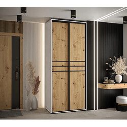 Abiks Meble Armoire Davos 10 À Portes Coulissantes 235,2/120/45 2 Portes