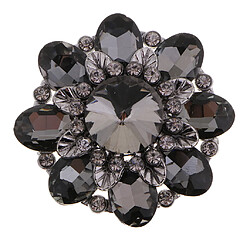 Alliage Rhinestone Boutons Boutons Décoratifs Accessoires De Couture Noir