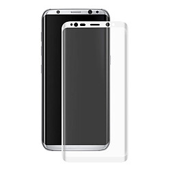 Vitre de Protection Film Protecteur d'Ecran Full Cover Integrale en Verre Trempe Couleur Samsung Galaxy S8 blanc