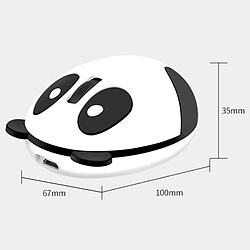 Avis Mini Souris de Jeu Sans Fil Mignon Portable 2.4G Panda 1200 DPI 3 Boutons Blanc