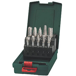 Metabo Set de fraises carbure, queue de 6 mm, 10 pièces