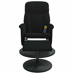 Acheter Maison Chic Fauteuil Relax pour salon, Fauteuil de massage inclinable avec repose-pied noir velours -GKD21327