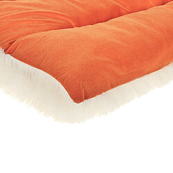 Beliani Lit pour animal ERGANI Velours Orange pas cher