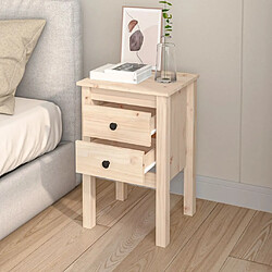 Avis Maison Chic Lot de 2 Tables de chevet - Tables de Nuit 40x35x61,5 cm Bois de pin massif