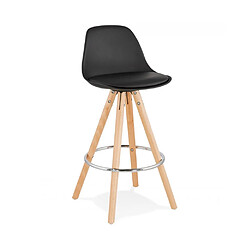 Kokoon Design Tabouret de bar design ANAU MINI BLACK 42x42x85 cm